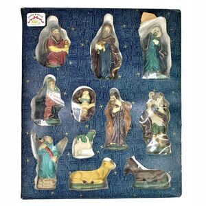 11 Piece Ceramic Nativity Set Cherie Kalvin Religious Jesus Christmas Hoilday